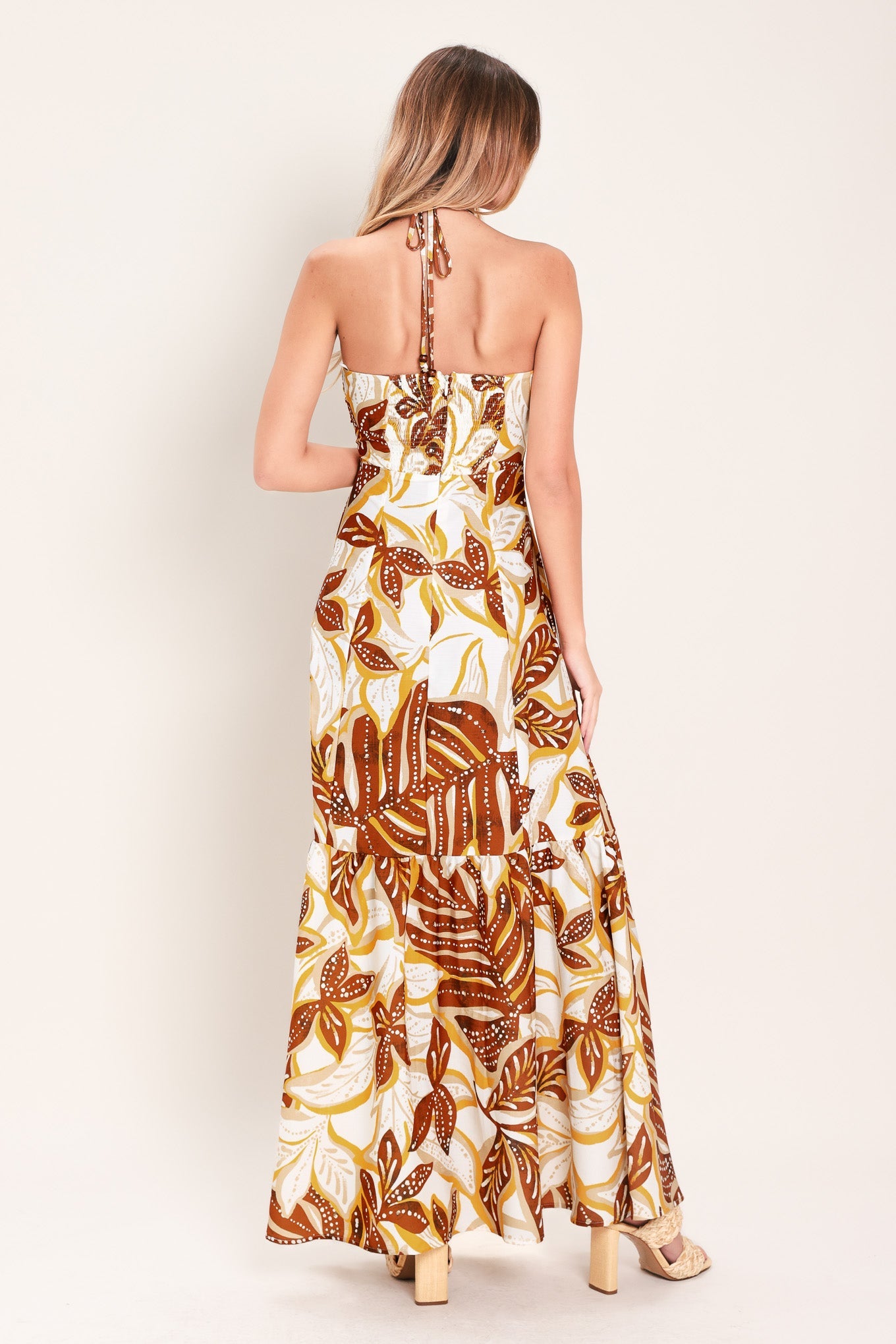 AMBER PALM PARADISE WOVEN MAXI DRESS - Glamourous Grace
