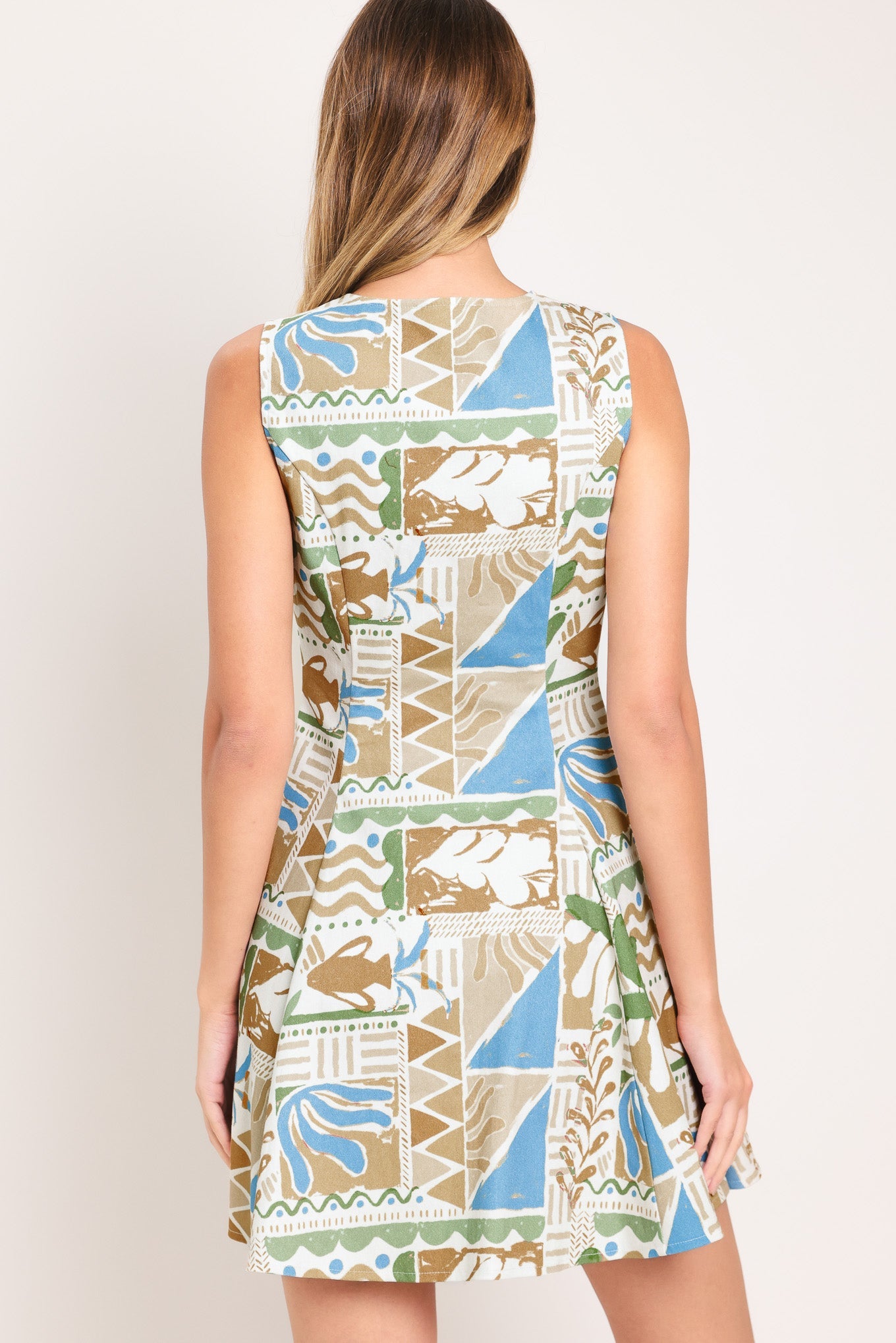 DESERT MOSAIC WOVEN MINI DRESS - Glamourous Grace