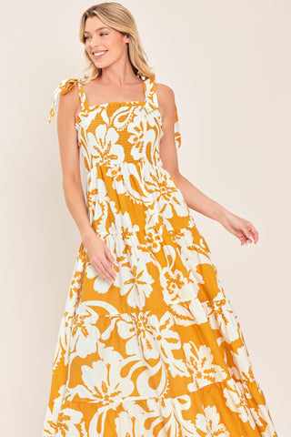 TROPICALLY YOURS WOVEN MAXI DRESS
