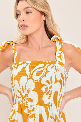 TROPICALLY YOURS WOVEN MAXI DRESS