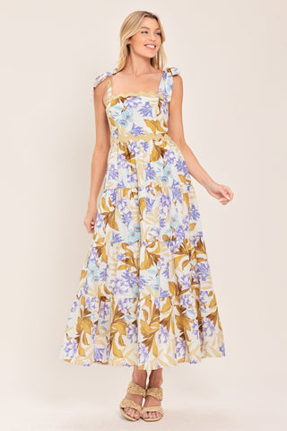 SOFTLY SUNKISSED WOVEN MIDI DRESS - Glamourous Grace