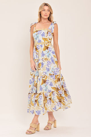 SOFTLY SUNKISSED WOVEN MIDI DRESS - Glamourous Grace