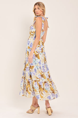 SOFTLY SUNKISSED WOVEN MIDI DRESS - Glamourous Grace