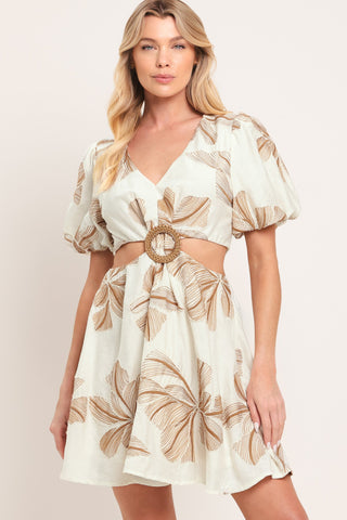 BREEZE BLOOM WOVEN MINI DRESS - Glamourous Grace