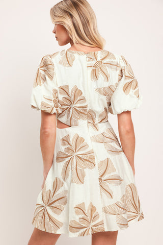 BREEZE BLOOM WOVEN MINI DRESS - Glamourous Grace