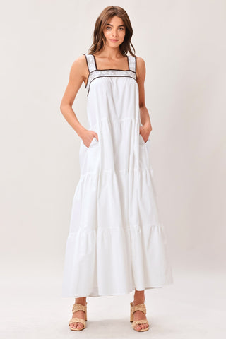 CLOUD LINE WOVEN MAXI DRESS - Glamourous Grace