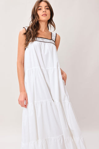 CLOUD LINE WOVEN MAXI DRESS - Glamourous Grace
