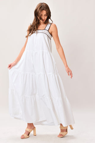 CLOUD LINE WOVEN MAXI DRESS - Glamourous Grace
