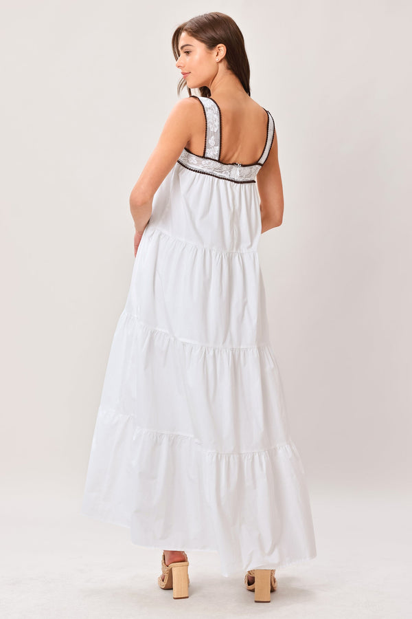 CLOUD LINE WOVEN MAXI DRESS - Glamourous Grace