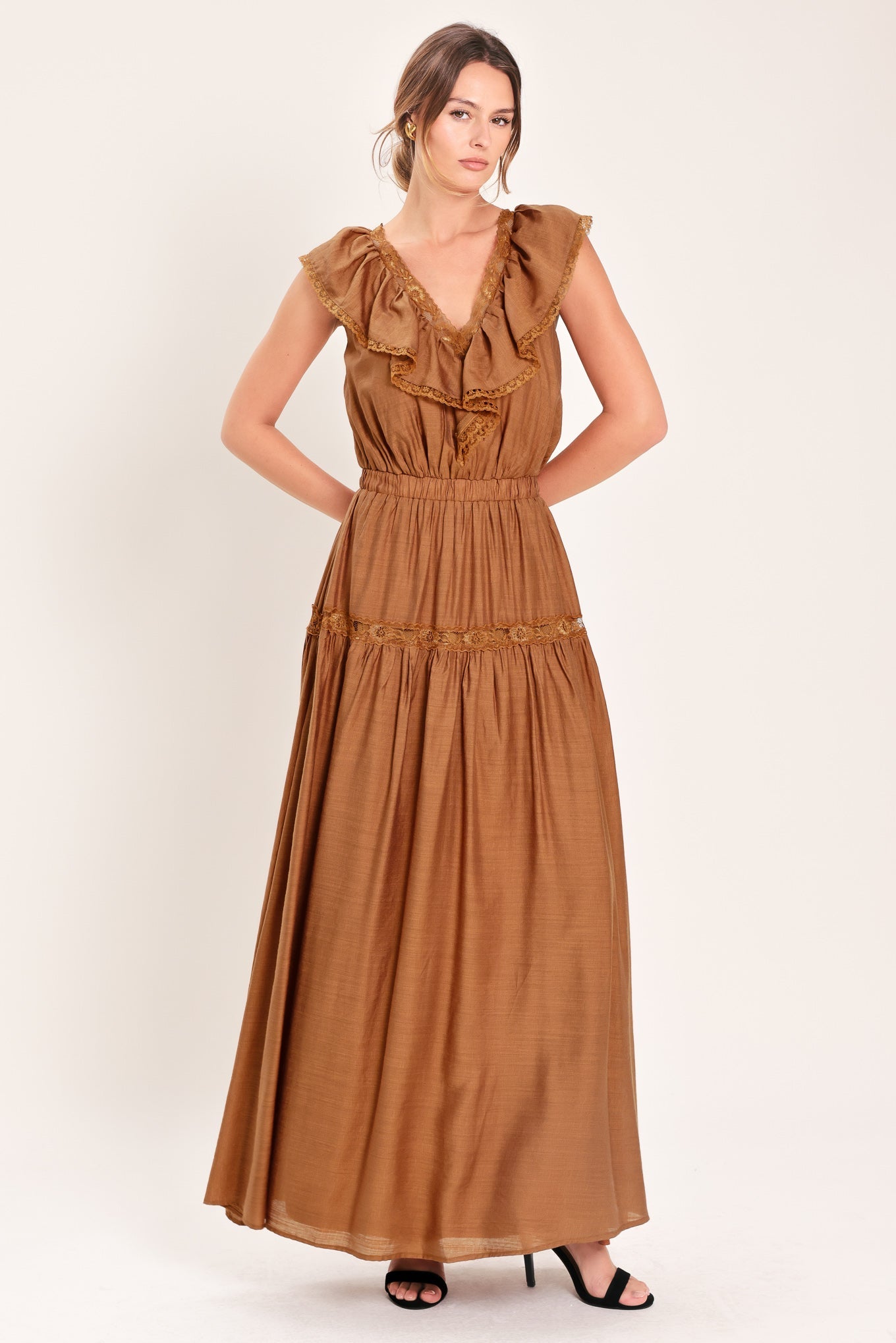 SUNSET DRIVE WOVEN MAXI DRESS - Glamourous Grace