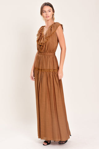 SUNSET DRIVE WOVEN MAXI DRESS - Glamourous Grace