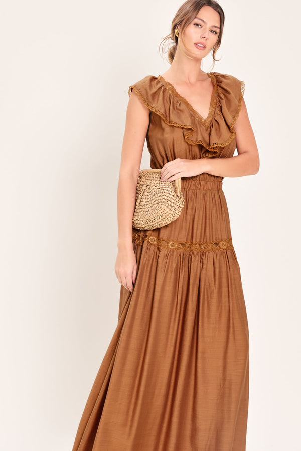 SUNSET DRIVE WOVEN MAXI DRESS - Glamourous Grace