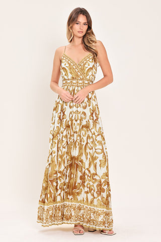 ROYAL GARDEN WOVEN MAXI DRESS - Glamourous Grace