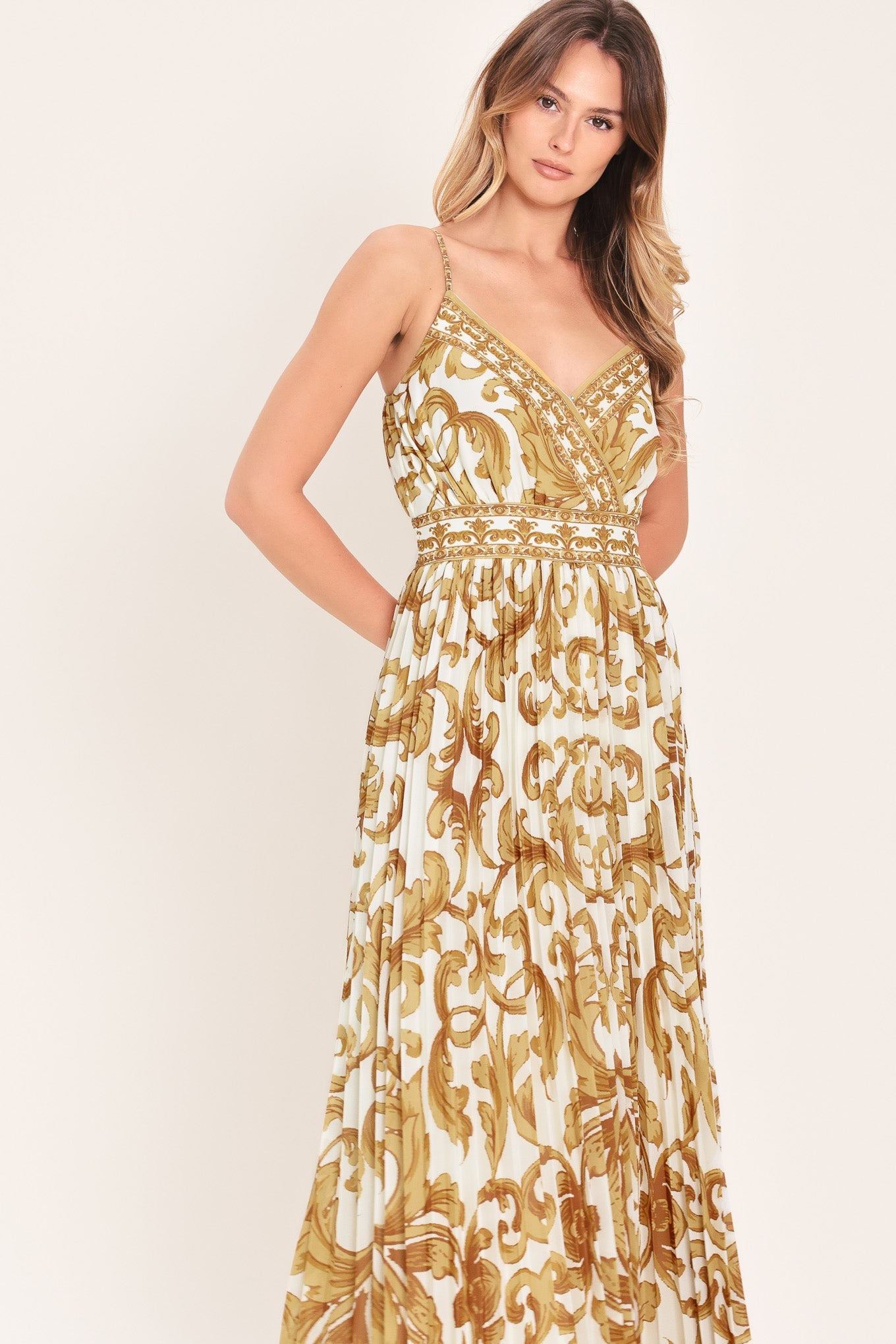 ROYAL GARDEN WOVEN MAXI DRESS - Glamourous Grace