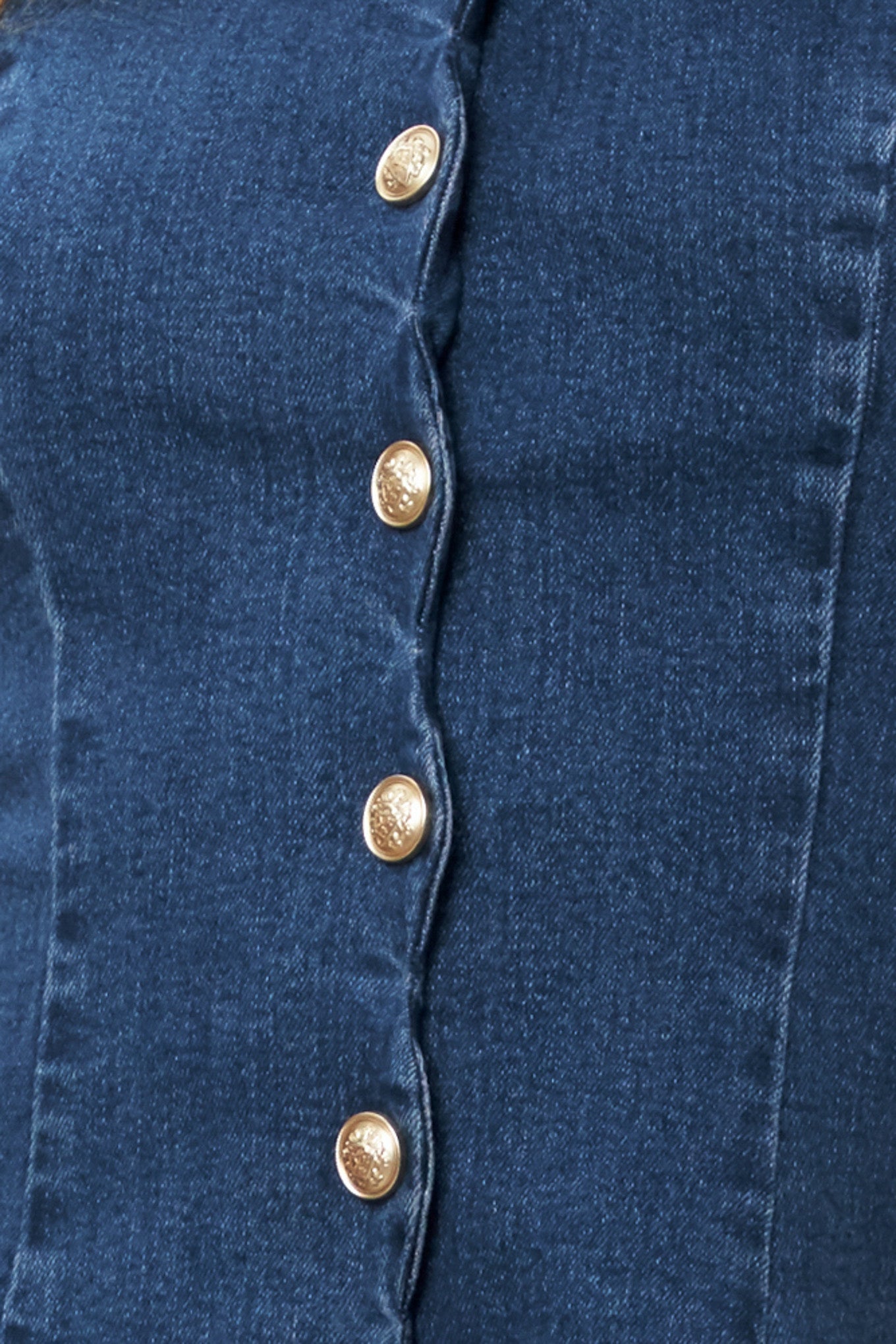 MODERN SWEET DENIM MINI DRESS - Glamourous Grace