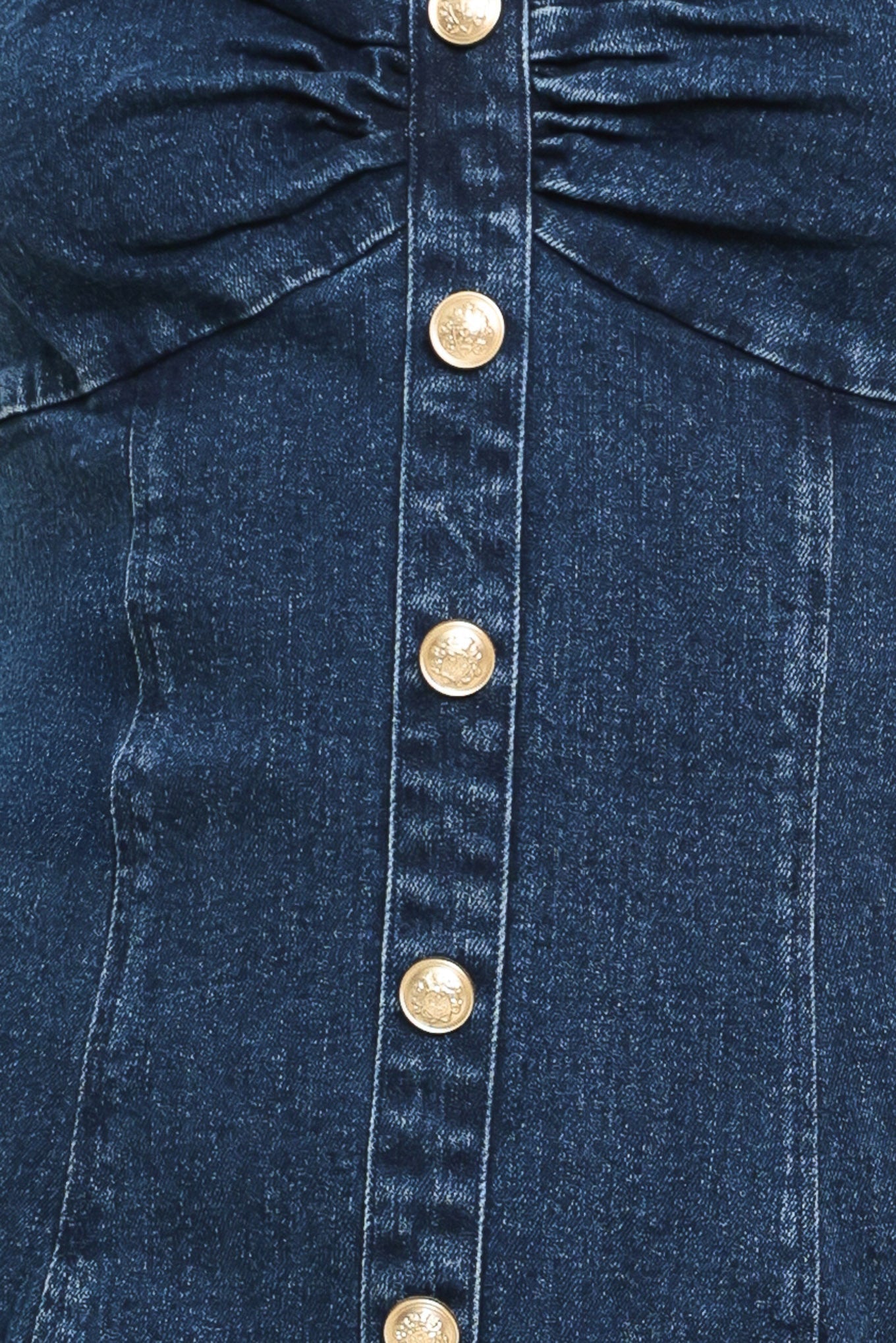 RIVET ROMANCE DENIM MINI DRESS - Glamourous Grace