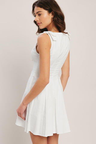 ELEGANT MOMENT WOVEN MINI DRESS - Glamourous Grace