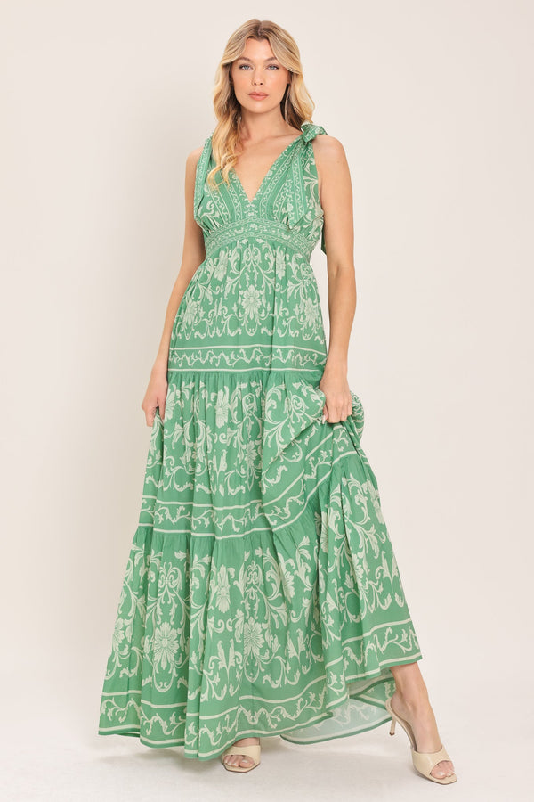 VERONA GARDEN WOVEN MAXI DRESS - Glamourous Grace