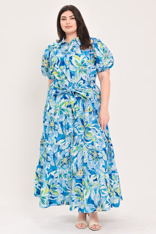 OCEAN GARDEN WOVEN MIDI DRESS - Glamourous Grace