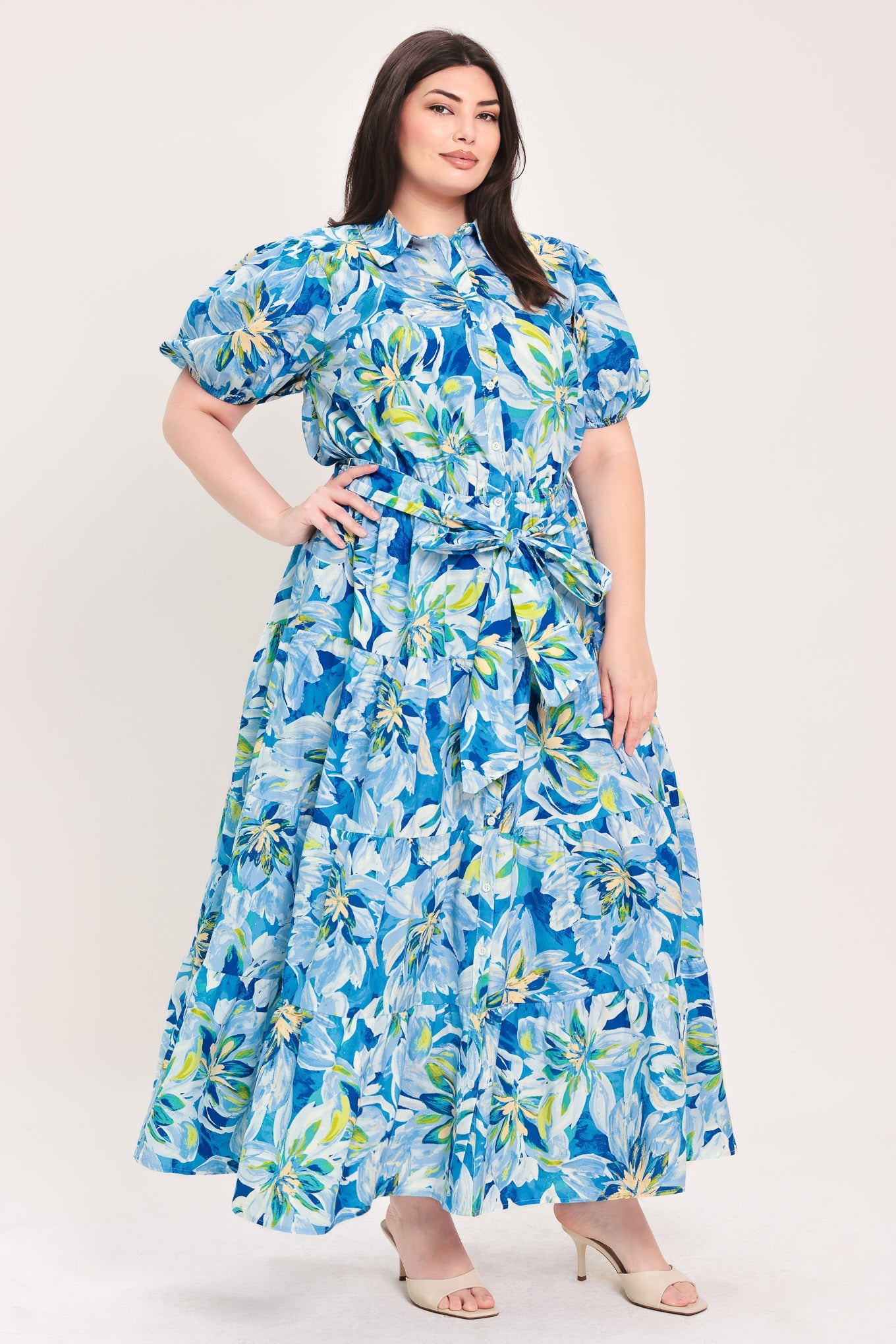 OCEAN GARDEN WOVEN MIDI DRESS - Glamourous Grace