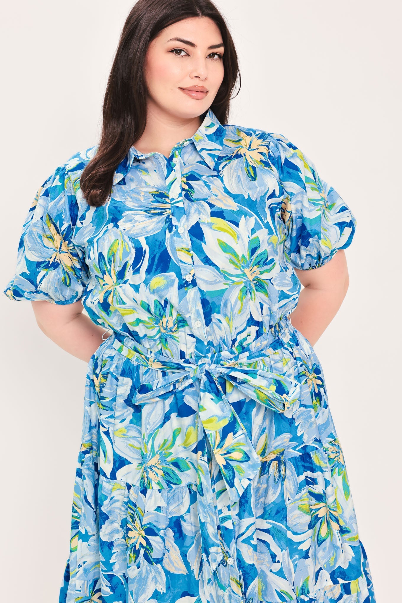 OCEAN GARDEN WOVEN MIDI DRESS - Glamourous Grace