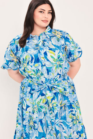 OCEAN GARDEN WOVEN MIDI DRESS - Glamourous Grace