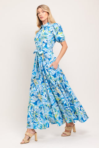 OCEAN GARDEN WOVEN MIDI DRESS - Glamourous Grace