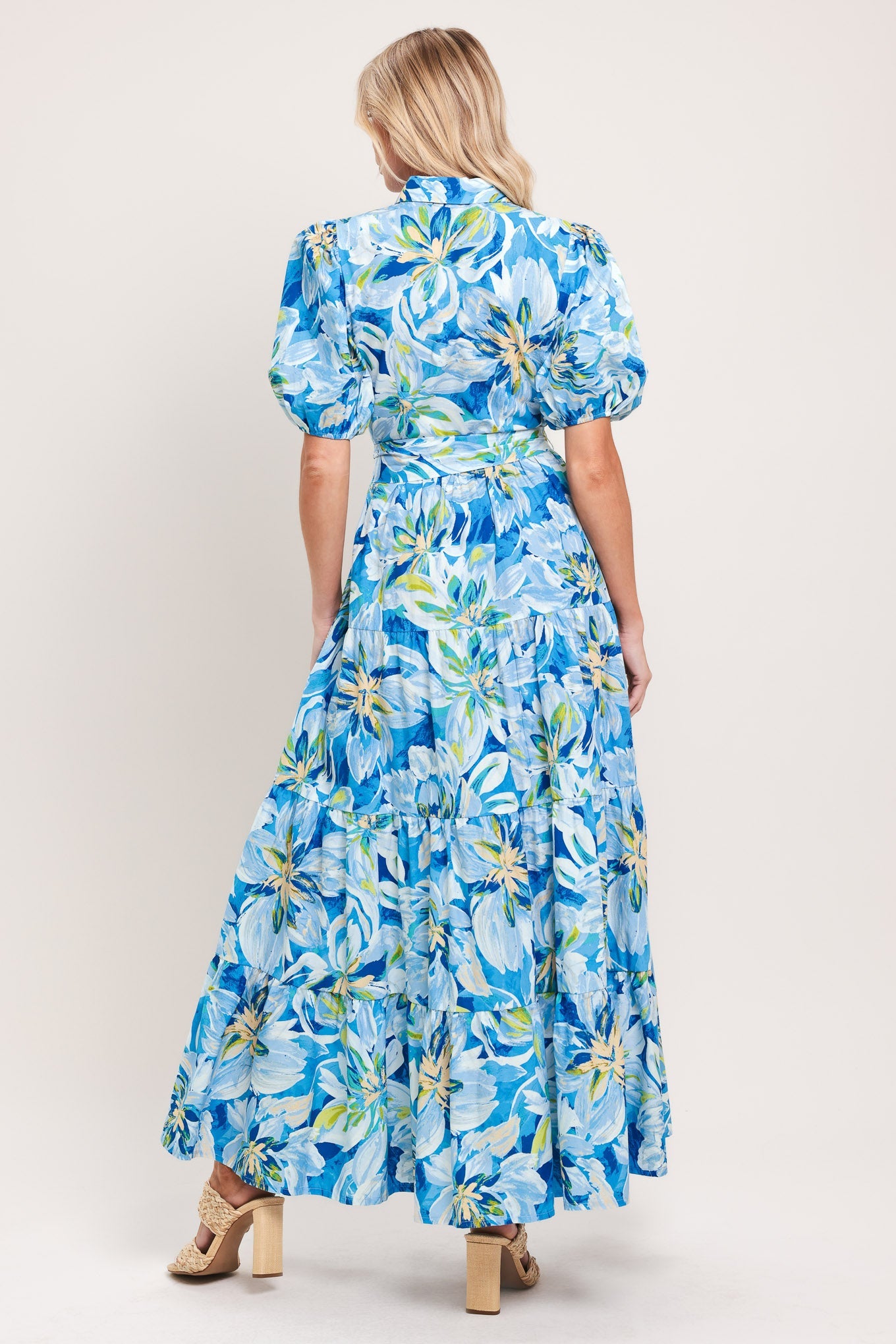 OCEAN GARDEN WOVEN MIDI DRESS - Glamourous Grace