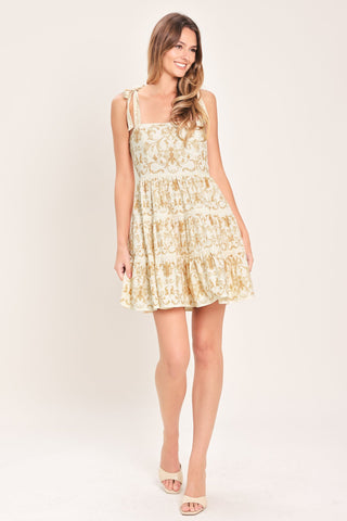 BEAUTIFUL DAY WOVEN MINI DRESS - Glamourous Grace