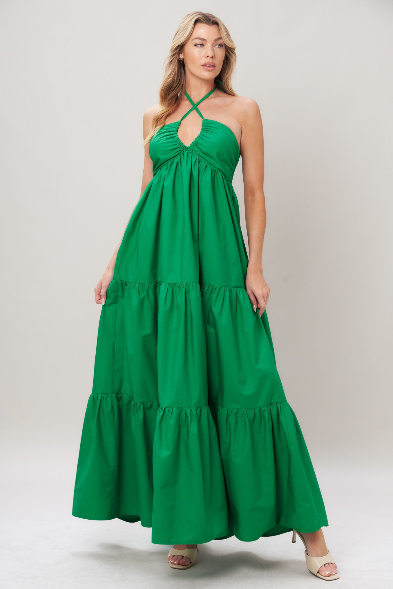 TROPIC STATEMENT WOVEN MAXI DRESS - Glamourous Grace