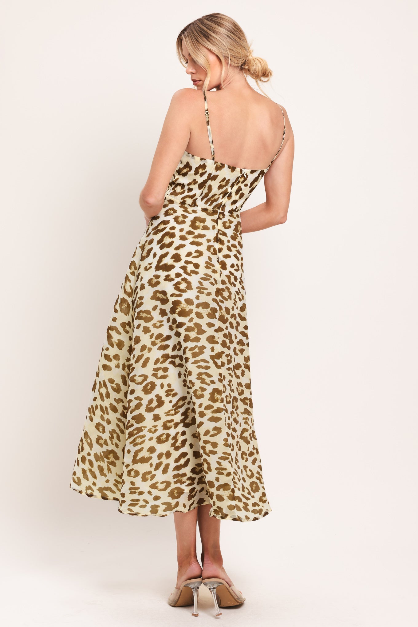 LEOPARD GRACE WOVEN MIDI DRESS - Glamourous Grace