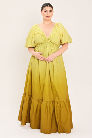 CITRINE GARDEN WOVEN MAXI DRESS - Glamourous Grace