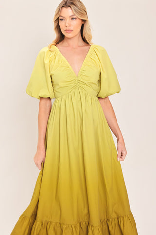 CITRINE GARDEN WOVEN MAXI DRESS - Glamourous Grace