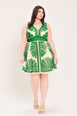 PALM BREEZE WOVEN MINI DRESS - Glamourous Grace
