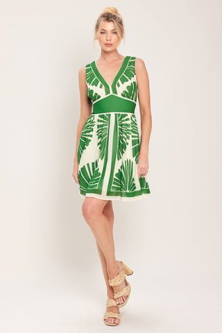 PALM BREEZE WOVEN MINI DRESS - Glamourous Grace