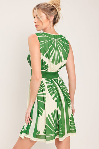 PALM BREEZE WOVEN MINI DRESS - Glamourous Grace