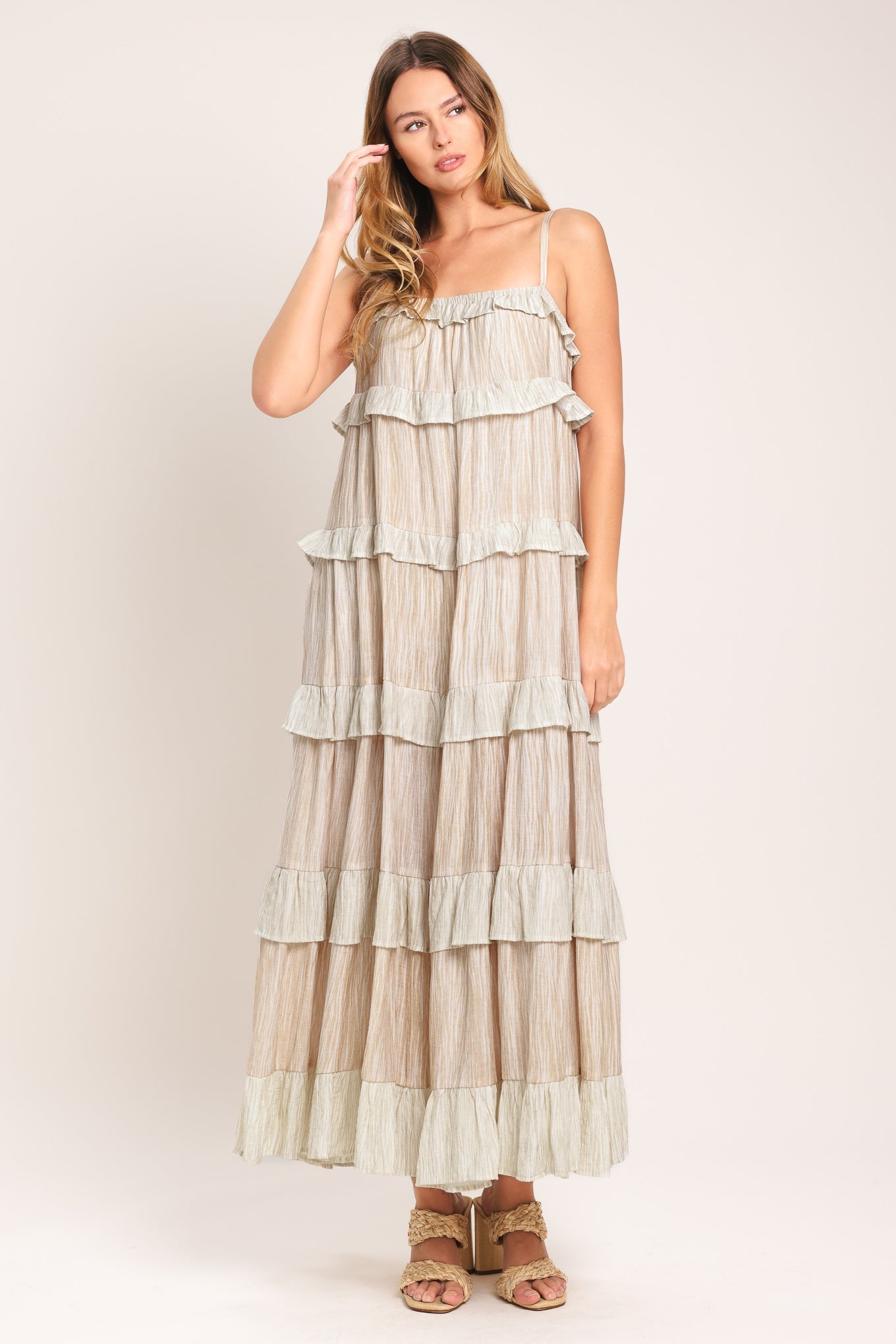 DUNE SERENA WOVEN MIDI DRESS - Glamourous Grace