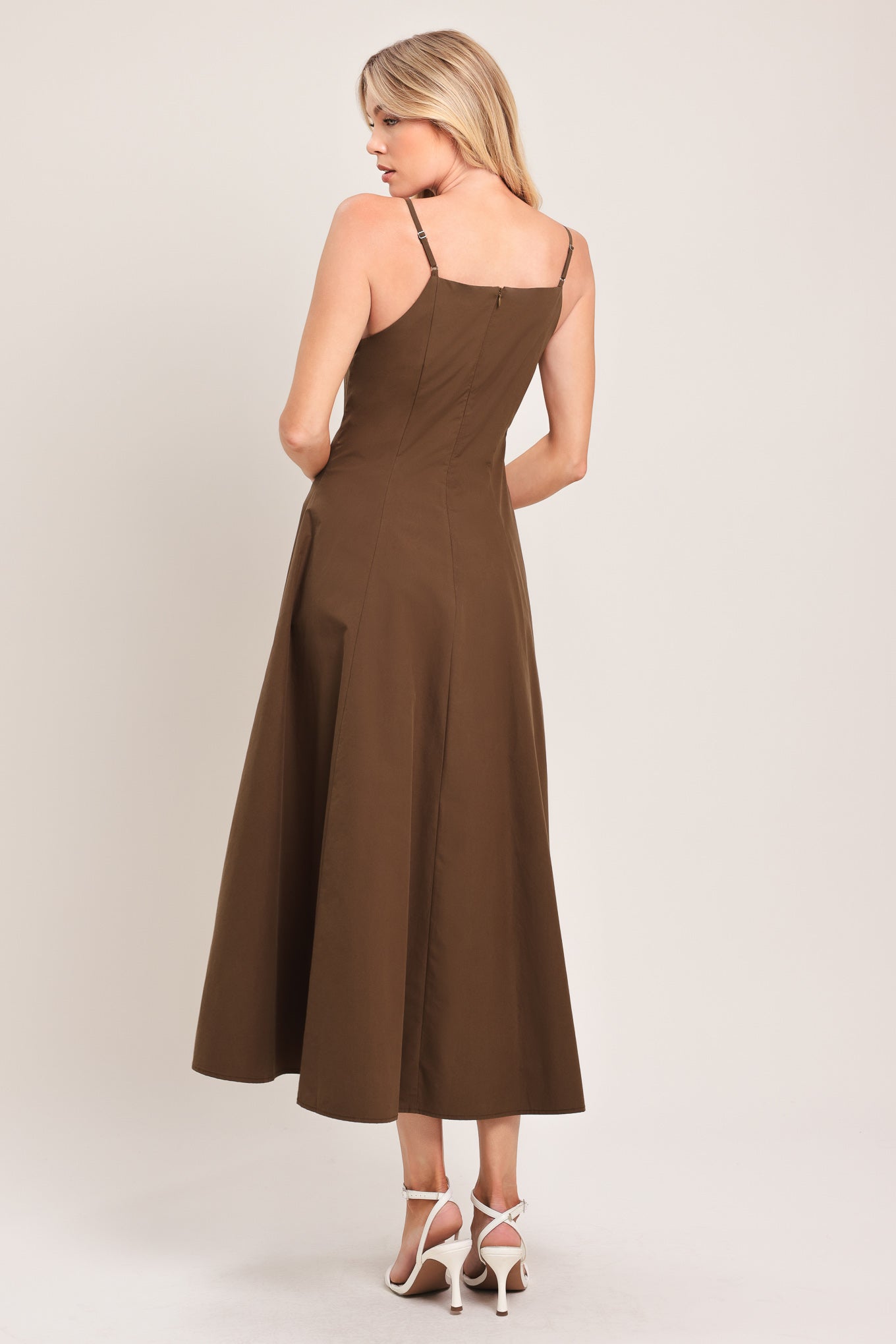 EARTHY GRACE WOVEN MIDI DRESS - Glamourous Grace