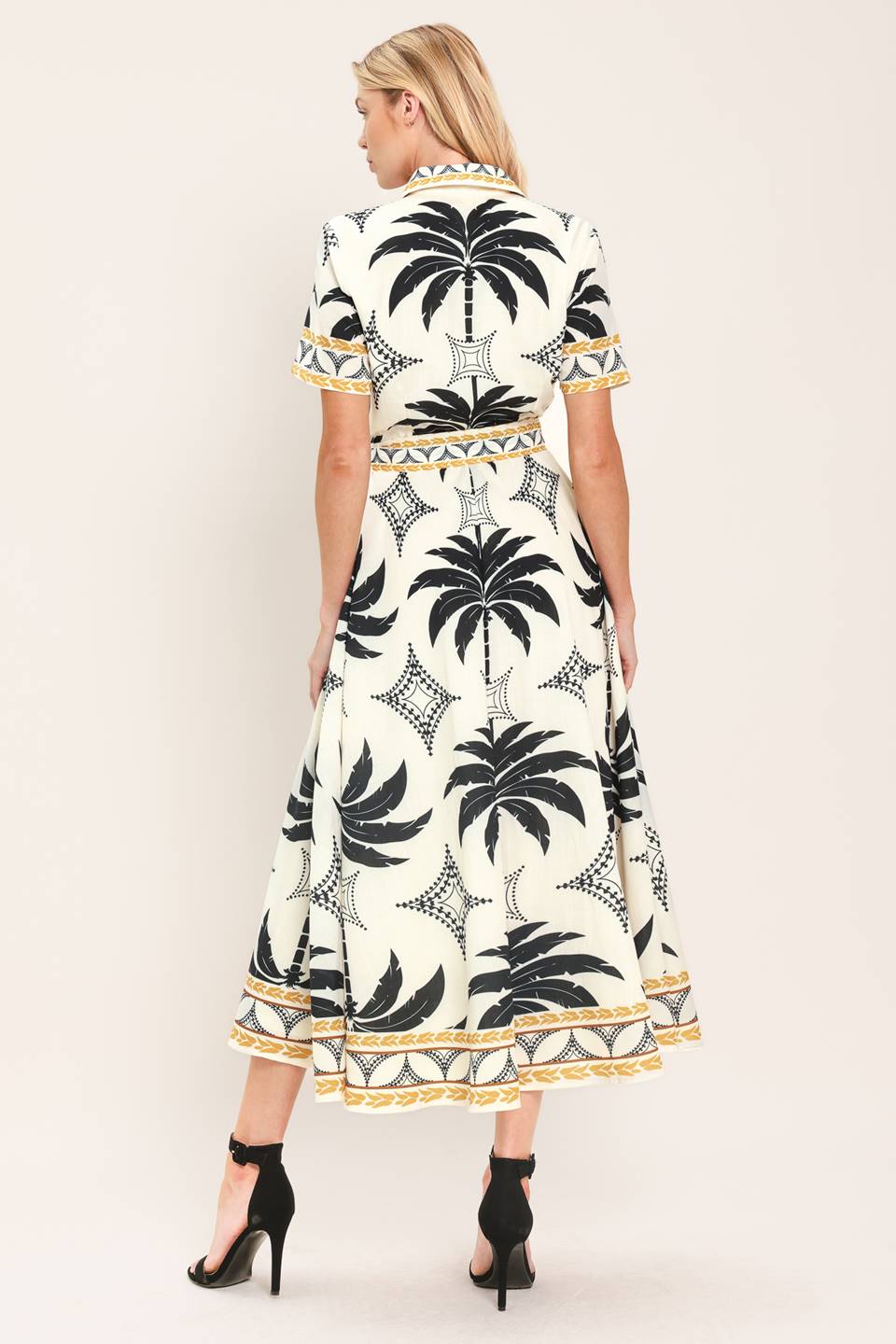 MONACO MOONLIGHT WOVEN SHIRT MIDI DRESS - Glamourous Grace