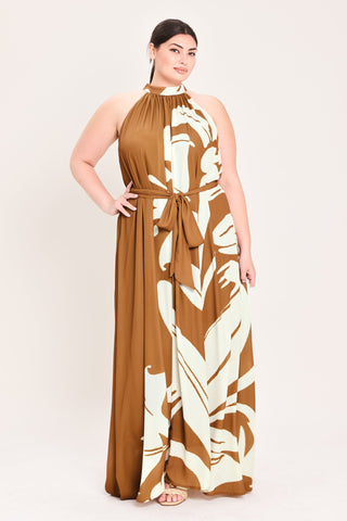 MOCHA SERENITY WOVEN MAXI DRESS - Glamourous Grace