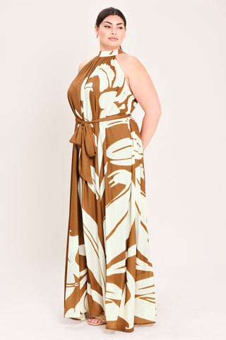 MOCHA SERENITY WOVEN MAXI DRESS - Glamourous Grace