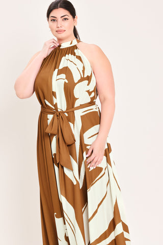 MOCHA SERENITY WOVEN MAXI DRESS - Glamourous Grace