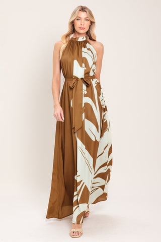 MOCHA SERENITY WOVEN MAXI DRESS - Glamourous Grace