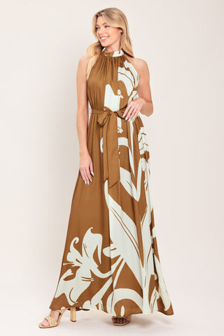 MOCHA SERENITY WOVEN MAXI DRESS - Glamourous Grace
