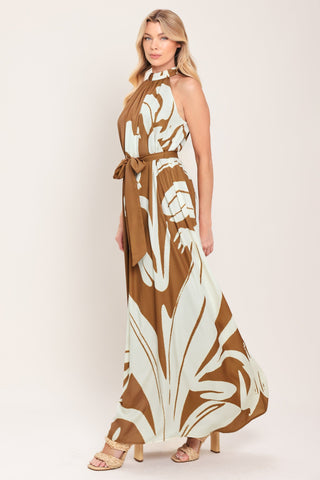 MOCHA SERENITY WOVEN MAXI DRESS - Glamourous Grace