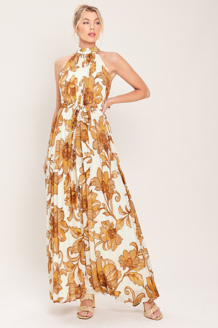 HONEY LUXE WOVEN MAXI DRESS - Glamourous Grace