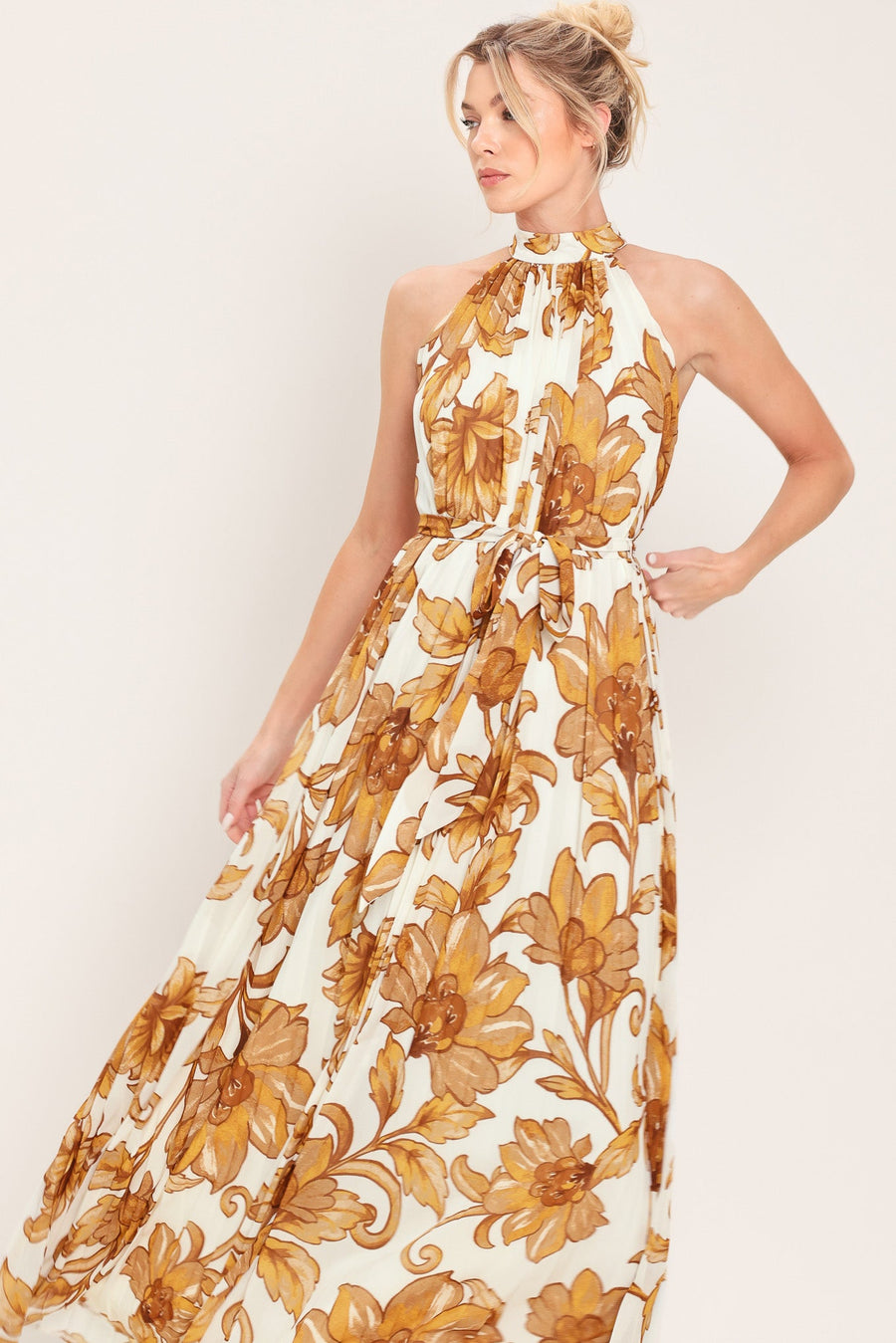 HONEY LUXE WOVEN MAXI DRESS - Glamourous Grace
