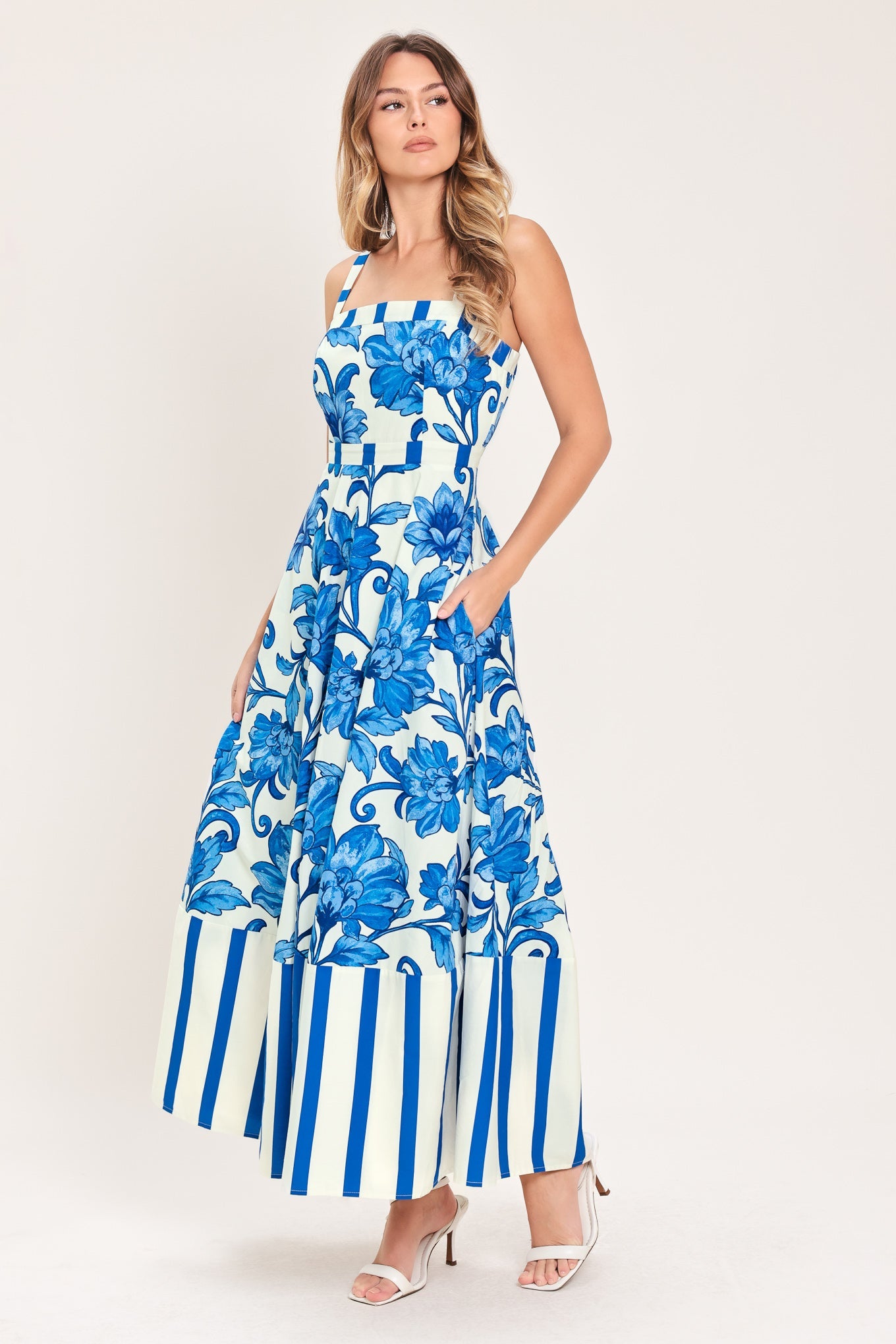 CAPRI GARDEN WOVEN MIDI DRESS - Glamourous Grace
