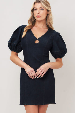 MIDNIGHT FEMME WOVEN MINI DRESS - Glamourous Grace