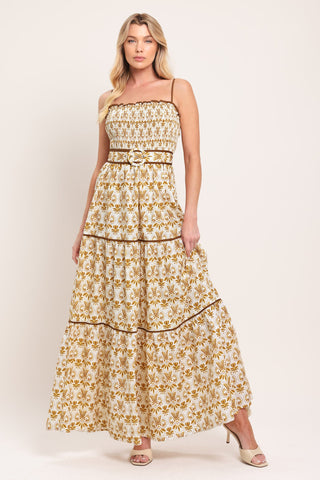 DAINTY FLORA WOVEN MAXI DRESS - Glamourous Grace